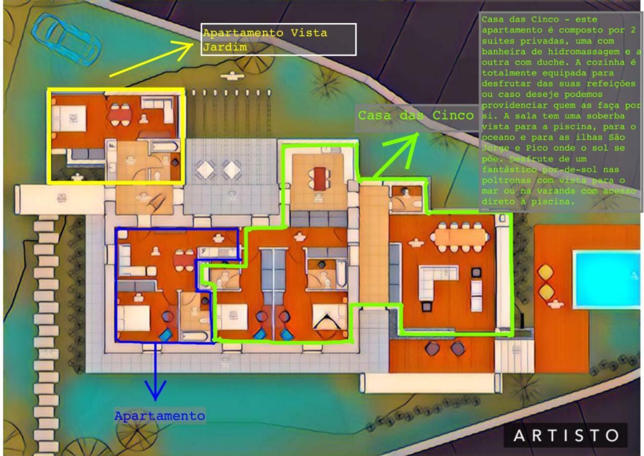 Casa Das Cinco Angra do Heroísmo Exteriör bild
